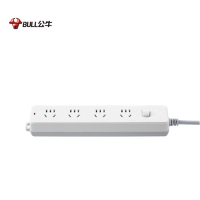 公牛（BULL）GN-410 插座 新國(guó)標(biāo)插座/插線板/插排/排插/接線板/拖線板 4位總控全長(zhǎng)3米